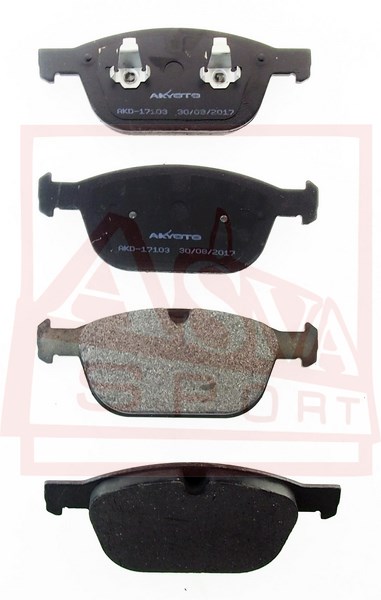 Колодки тормозные передние - Akyoto AKD-17103