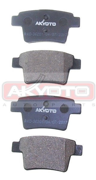 Колодки тормозные задние - Akyoto AKD-36201