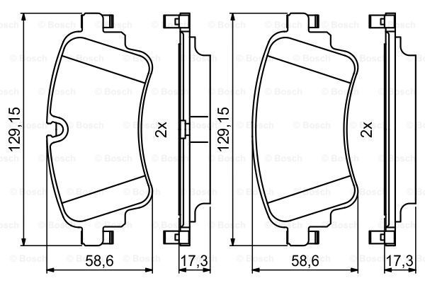 Колодки тормозные дисковые | зад | - Bosch 0 986 494 833