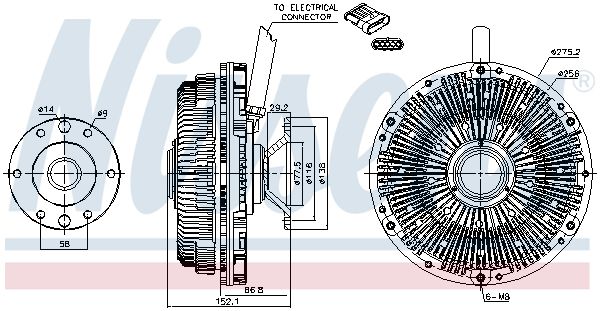 Сцепление - Nissens 86203