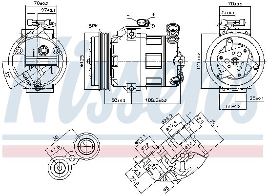 Компрессор - Nissens 890185