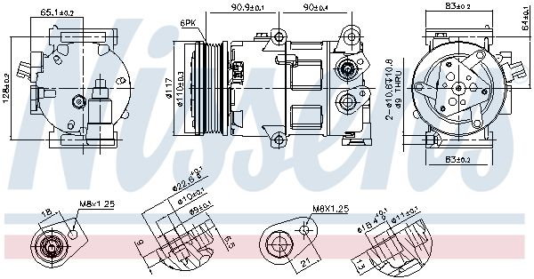 Компрессор - Nissens 890418