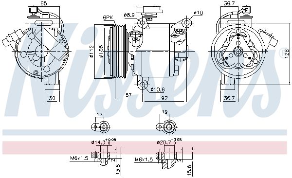 Компрессор - Nissens 890638