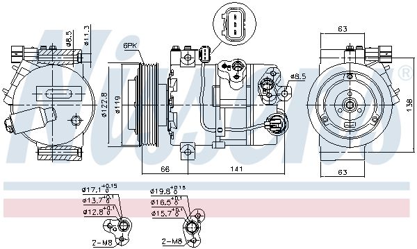 Компрессор - Nissens 890643
