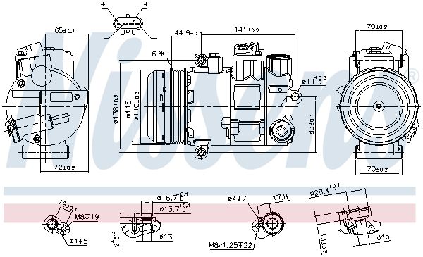 Компрессор - Nissens 890645