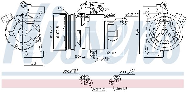 Компрессор - Nissens 890649