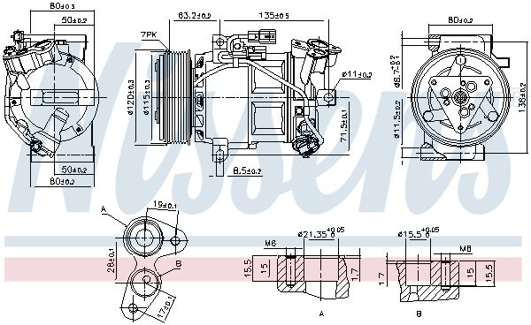 Компрессор - Nissens 890653