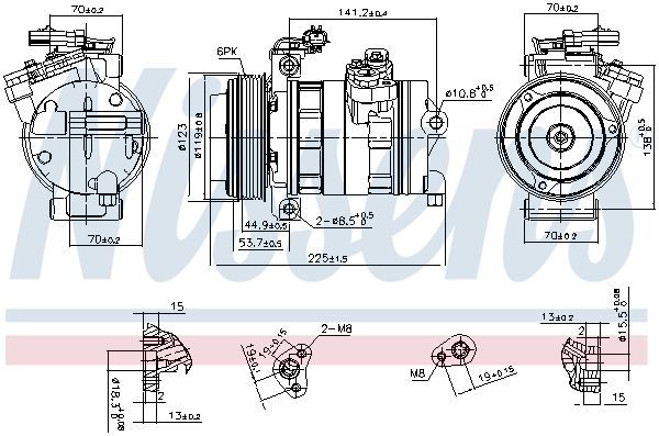 Компрессор - Nissens 890662