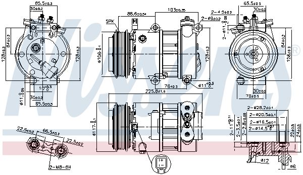 Компрессор - Nissens 890664