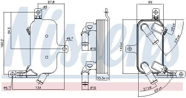 Теплообменник - Nissens 91109