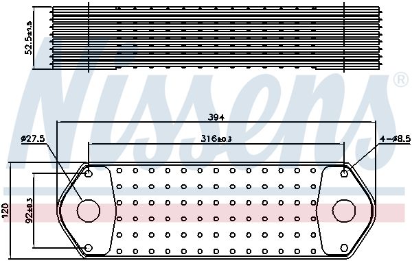 Теплообменник HCV - Nissens 91112