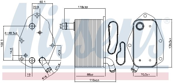 Теплообменник - Nissens 91159