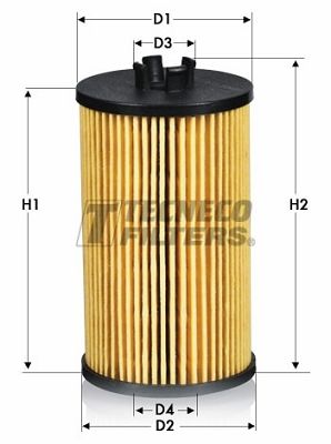 Фильтр масляный вставка - Tecneco OL2153E