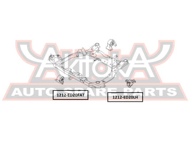 Подушка двигателя | лев | - Asva 1212-ED20LH
