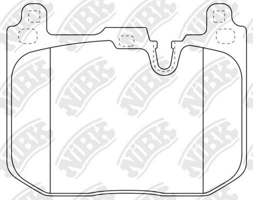 Комплект тормозных колодок | перед | - NIBK PN0672