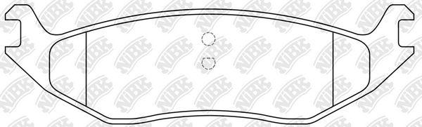 Колодки тормозные дисковые | зад | - NIBK PN0705