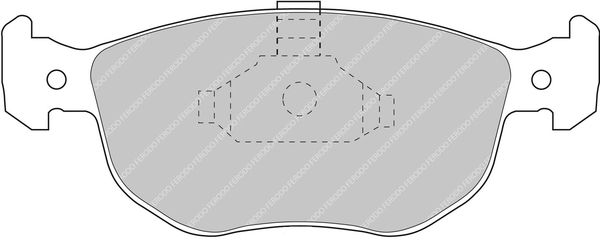 Комплект тормозных колодок | перед | FERODO RACING FCP767H
