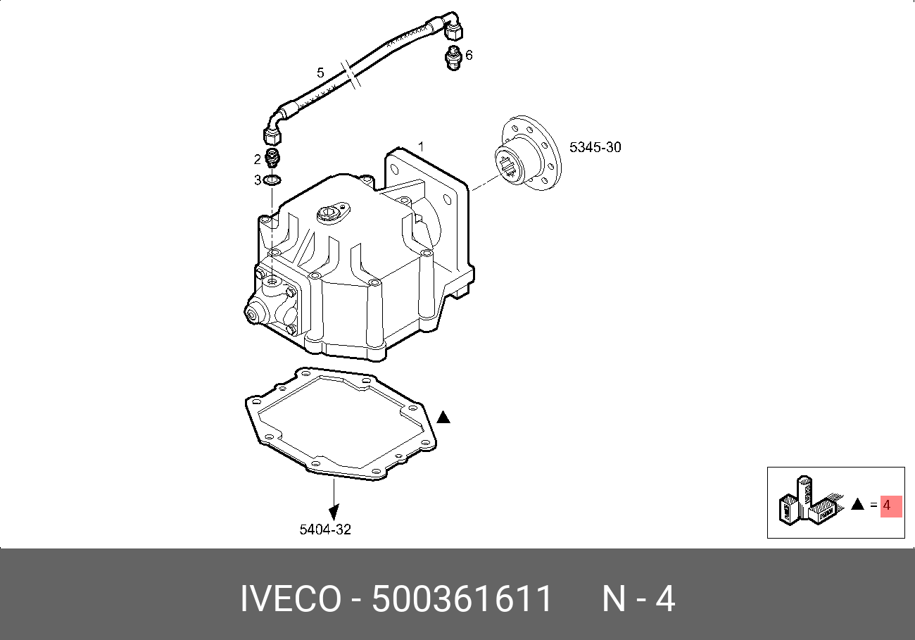 Прокладка крышки ГРМ - Iveco 500 361 611