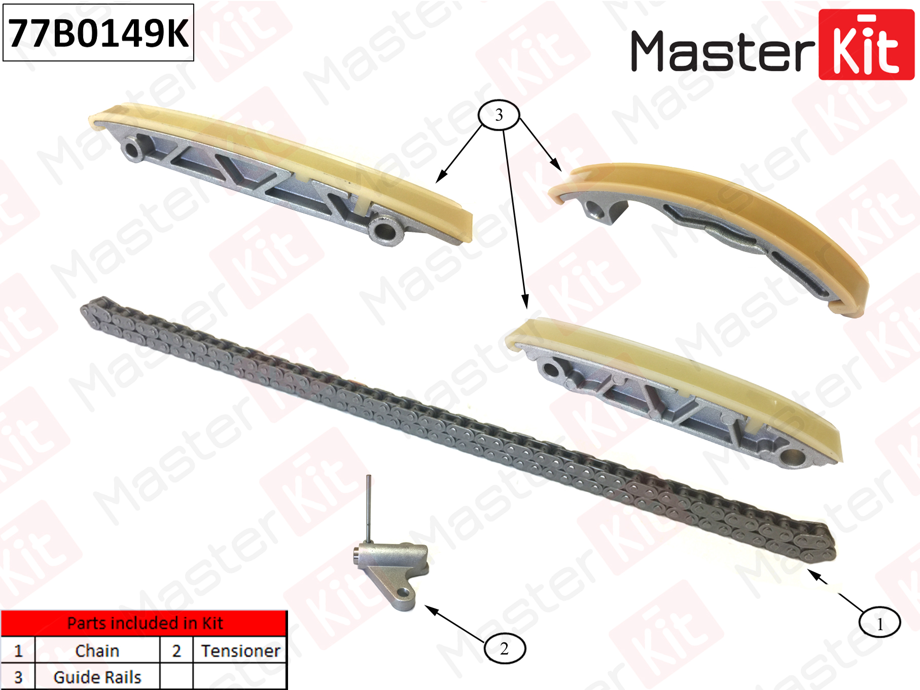 Комплект цепи ГРМ - Master KiT 77B0149K