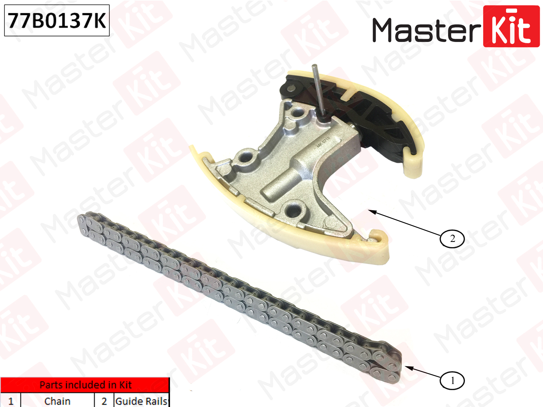 Комплект цепи привода распределительного вала | лев | - Master KiT 77B0137K