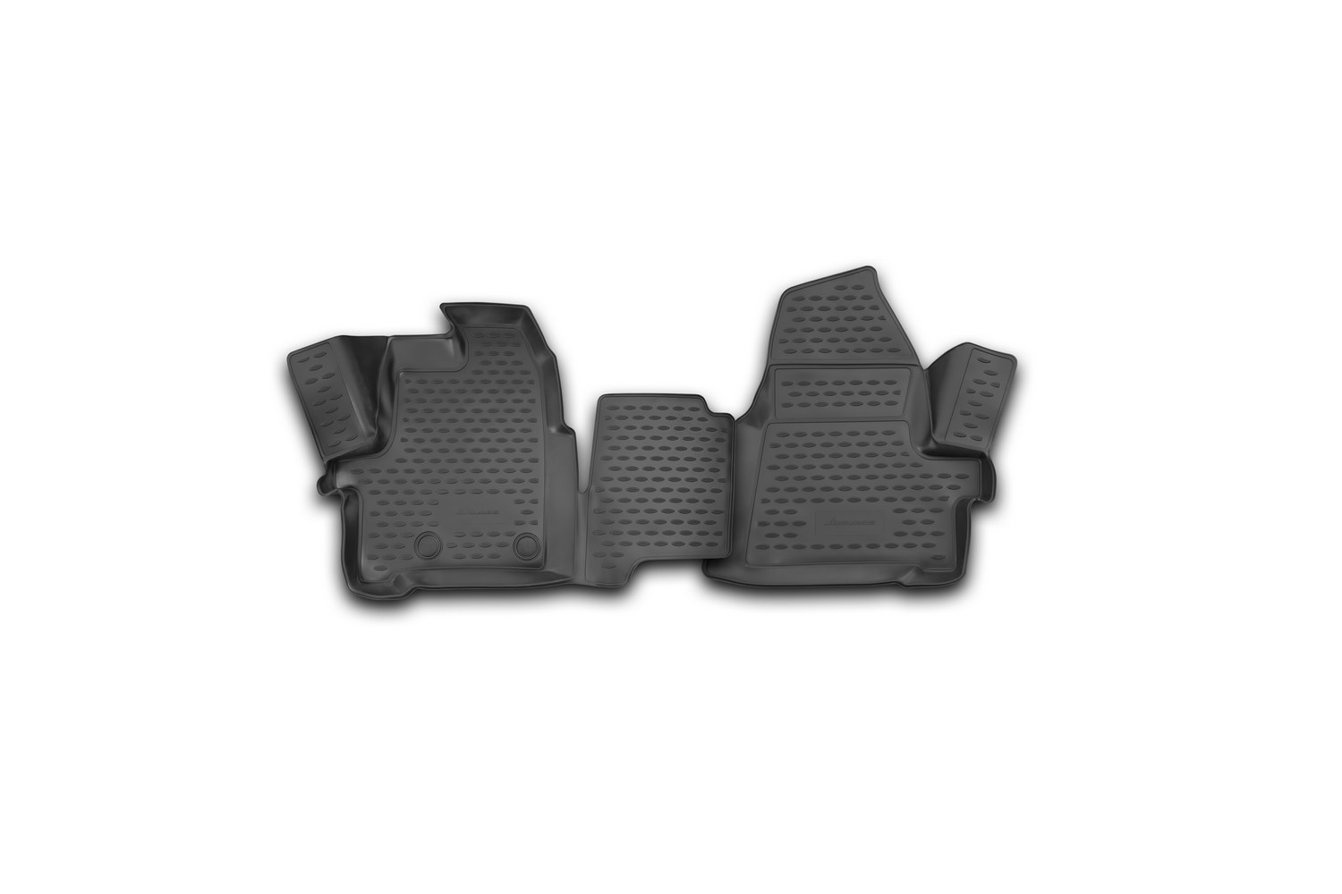Коврики 3D в салон ford Transit (1+2 seats) 2014-2015, 2шт. (полиуретан)   Форд Транзит - Autofamily NLC.3D.16.60.210k