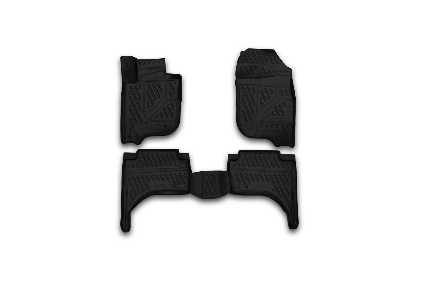 Коврики 3D в салон mitsubishi l200, 2015->, 4 шт. (полиуретан)   Митсубиси л200 - Autofamily CARMIT00001