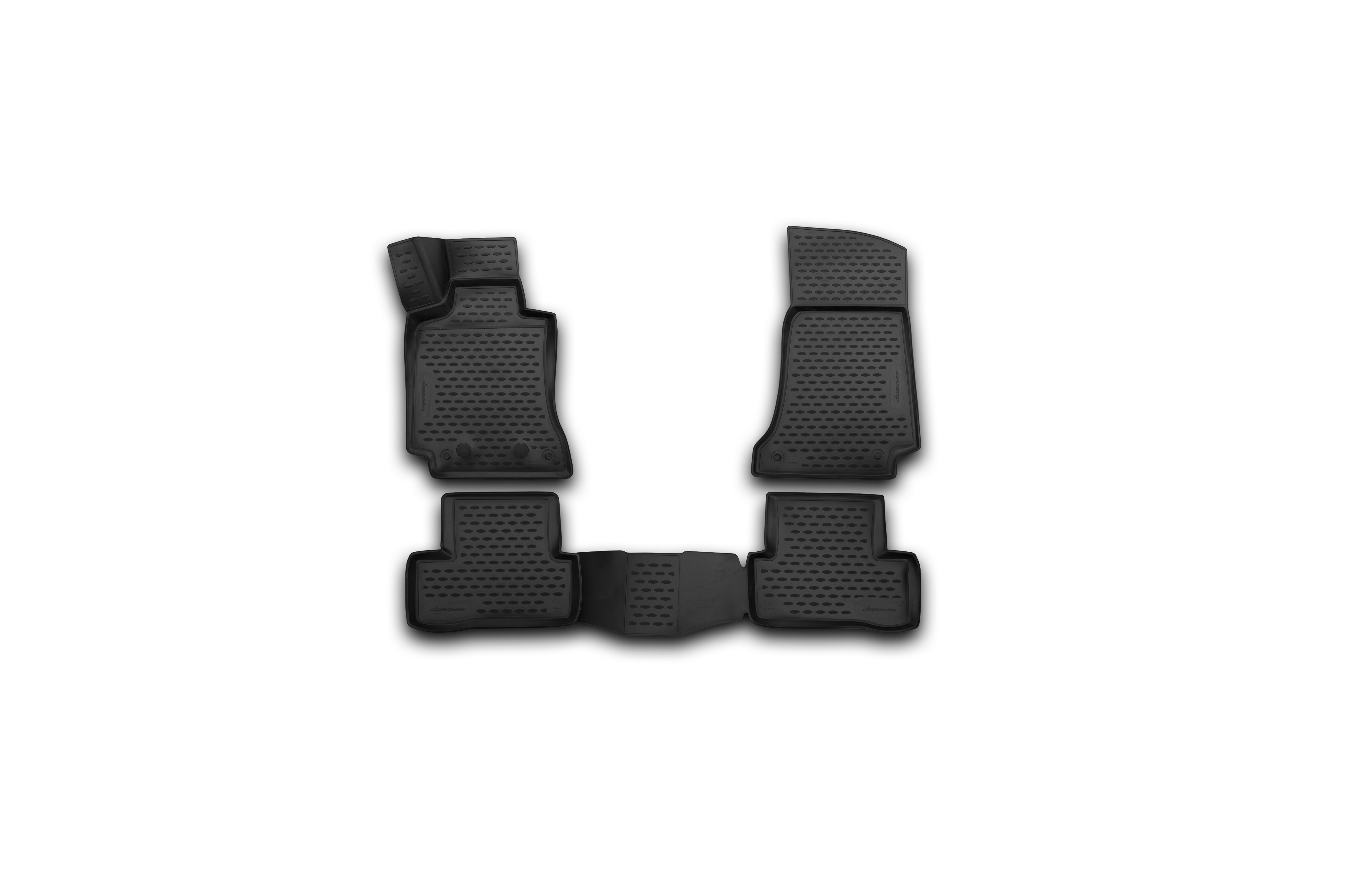 Коврики 3D в салон mercedes-benz С-Class w205, 2014->, седан, 4 шт. (полиуретан)   Мерседес Бенц с класс - Autofamily NLC.3D.34.32.210k