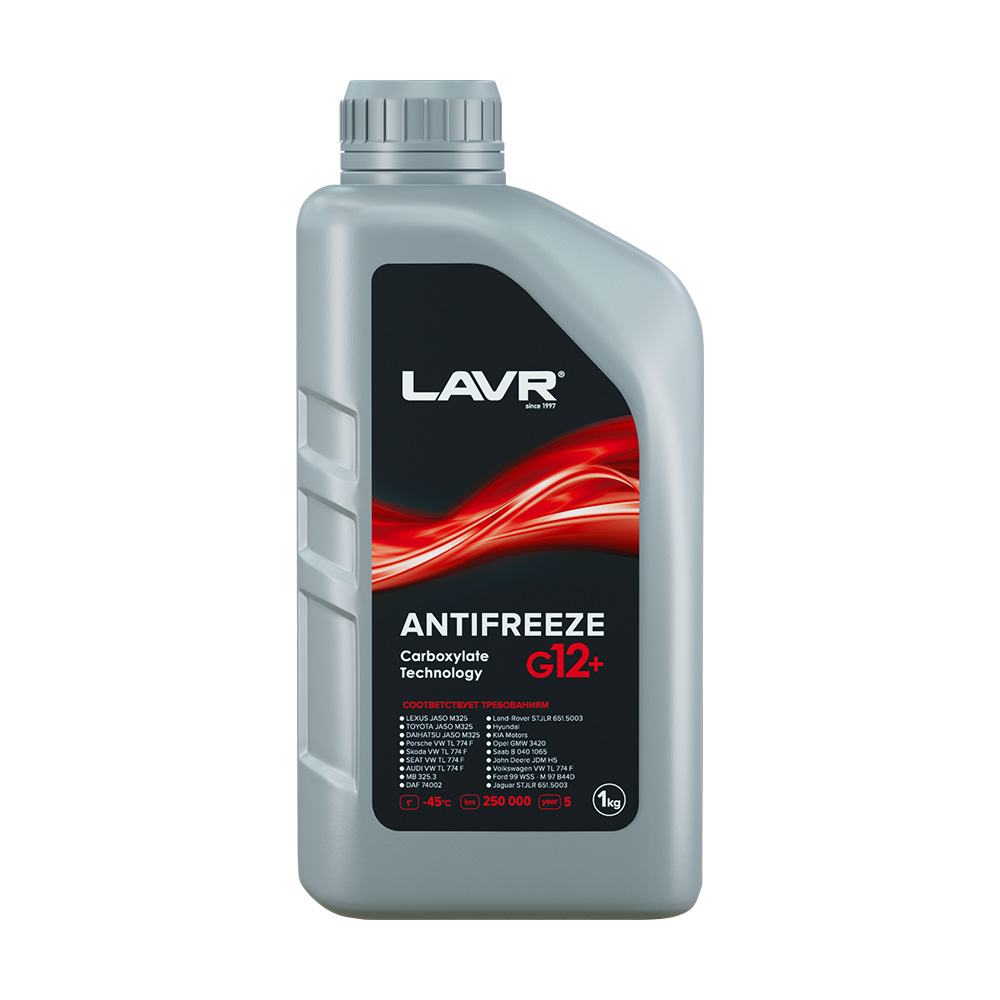 Охлаждающая жидкость Antifreeze g12+ -45°с, 1 КГ - LAVR Ln1709