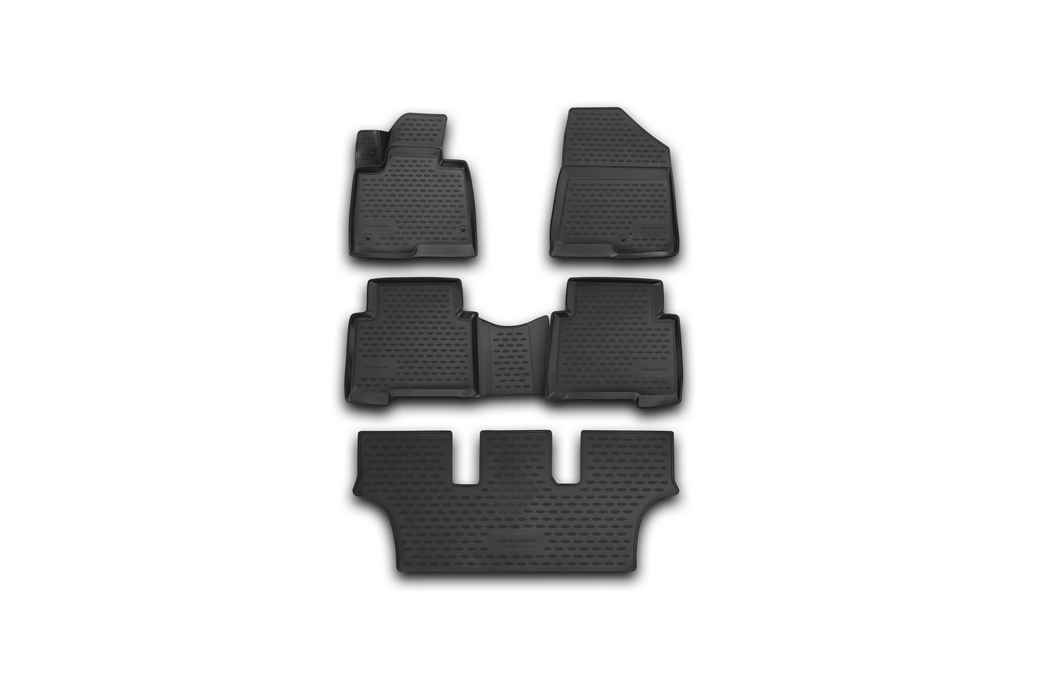 Коврики 3D в салон hyundai Grand Santa Fe, 2013-> 5 шт. (полиуретан) - Autofamily NLC.3D.20.57.210