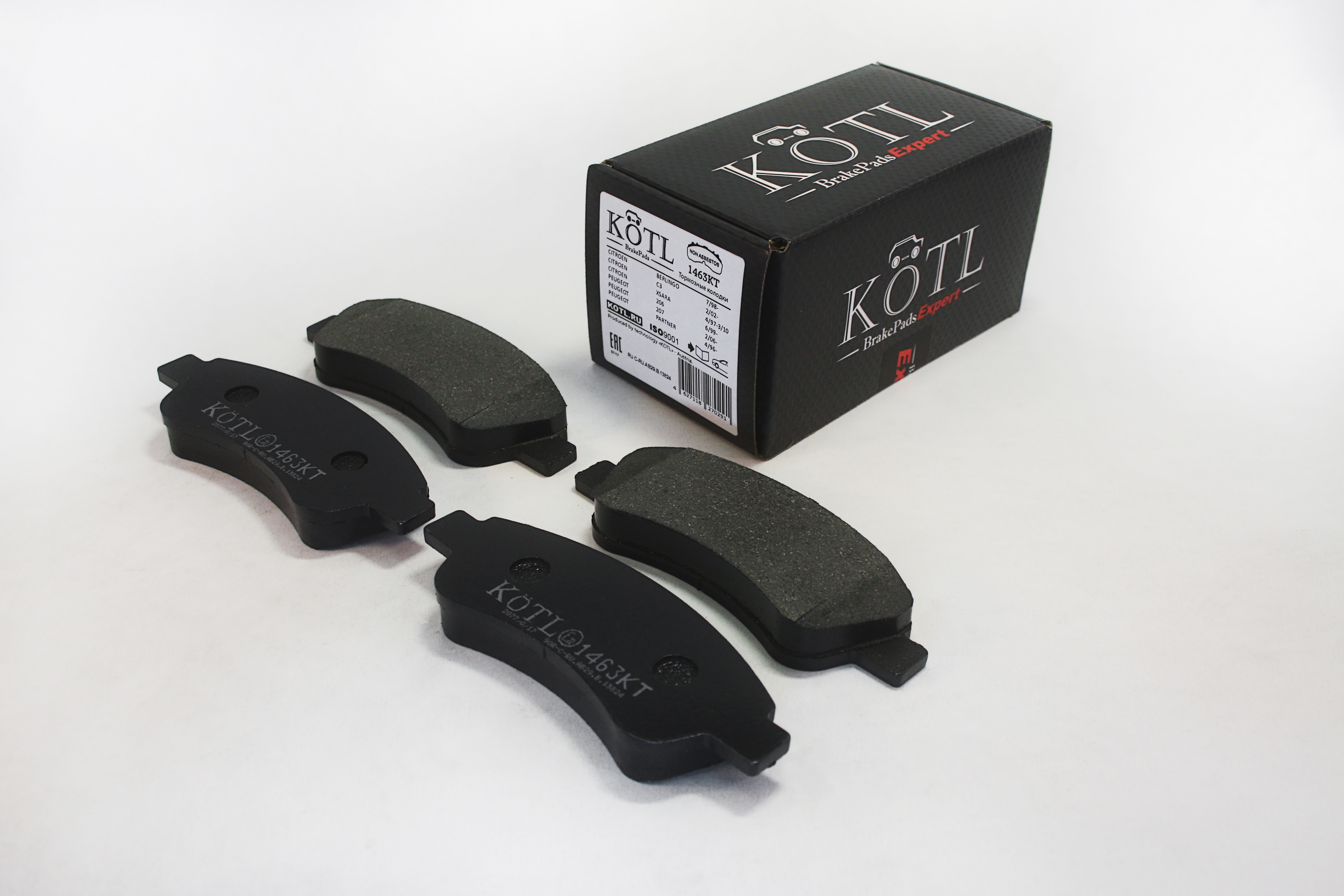 Колодки тормозные передние citroen Berlingo, C3, C4, X-Sara, OEM 425475 | перед | - KoTL 1463KT
