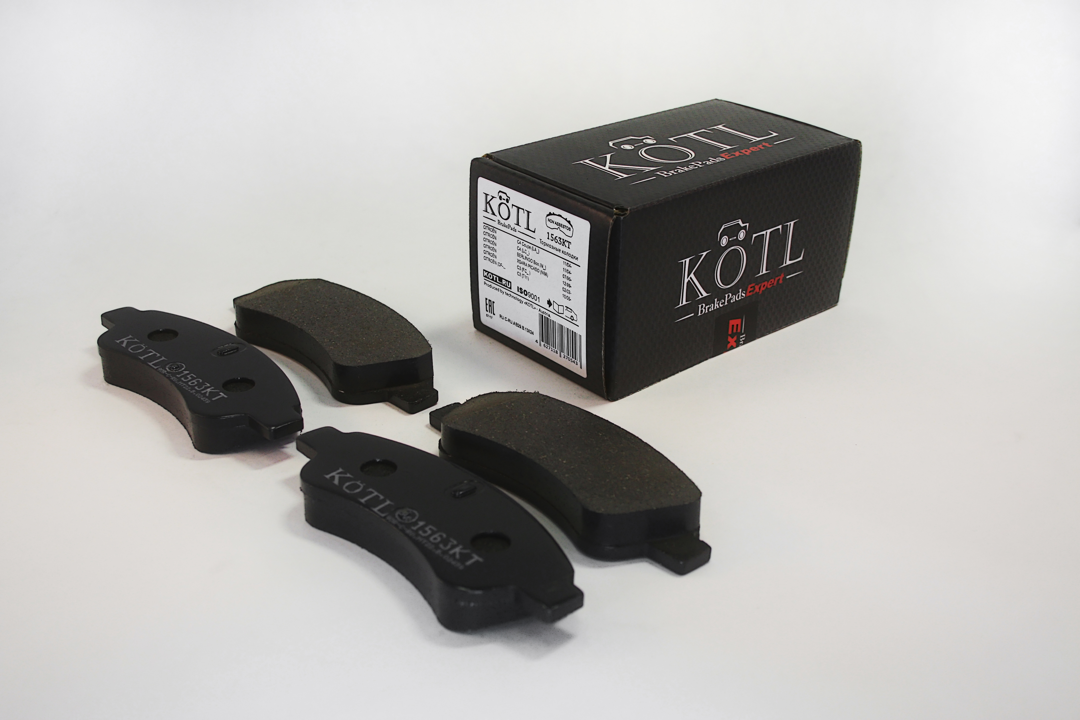 Колодки тормозные передние citroen Berlingo, C3, C4, X-Sara, OEM 425475 | перед | - KoTL 1563KT