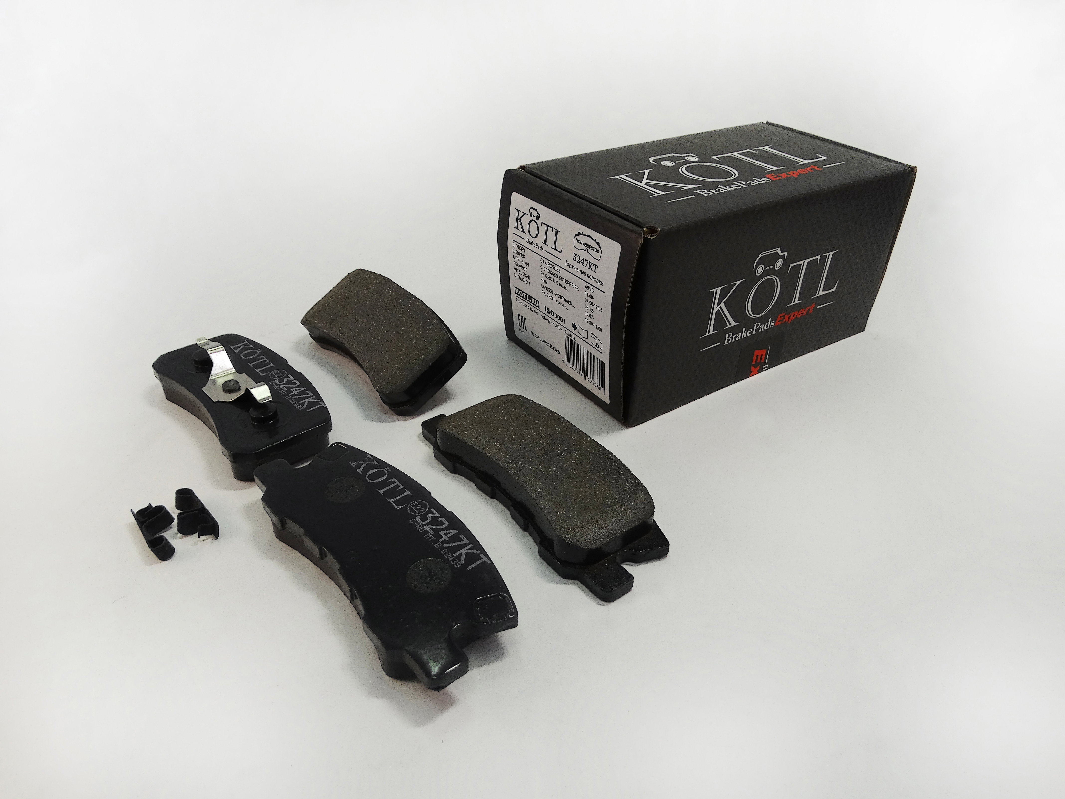 Колодки тормозные задние citroen C4, C-Crosser, peugeot, mitsubishi, OEM mn102628 | зад | - KoTL 3247KT
