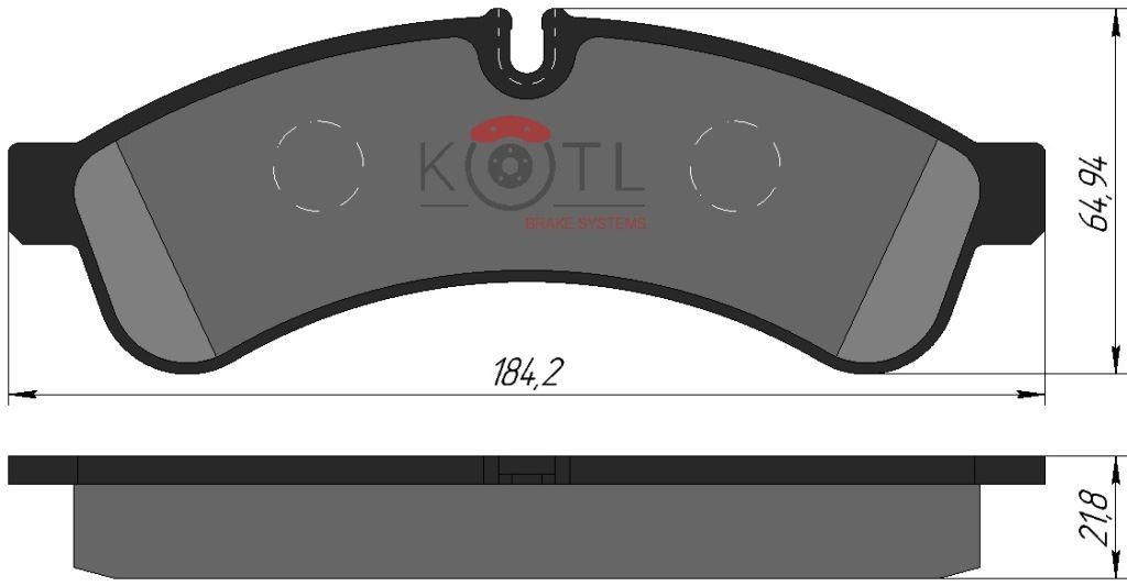 Колодки тормозные задние iveco Daily >06, OEM 42555633 | зад | - KoTL 1780KT