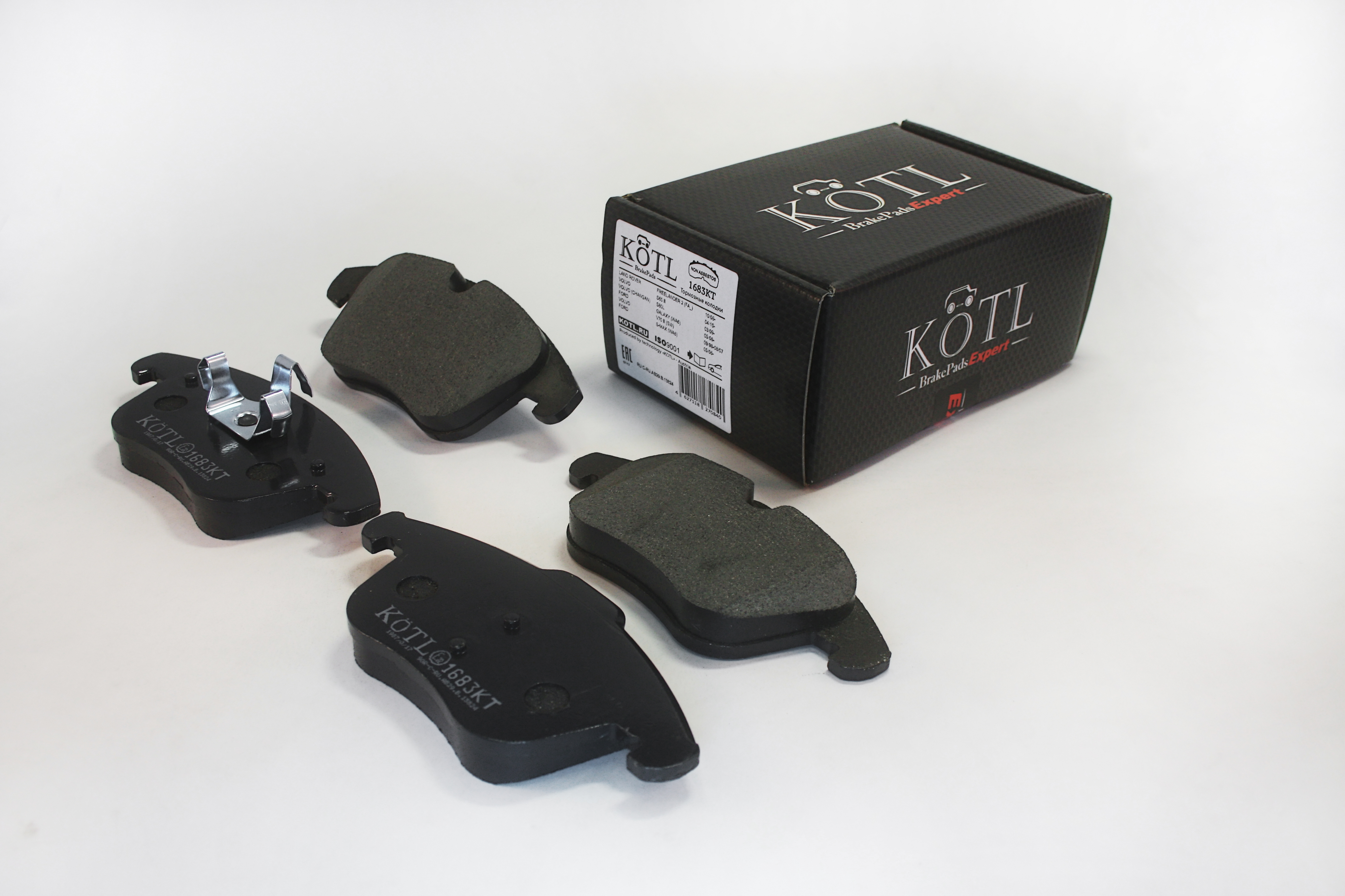 Колодки тормозные передние ford Mondeo IV,  , S-Max. volvo s60, audi Q3, VW Tiguan, seat, OEM 1566232 | перед | - KoTL 1683KT
