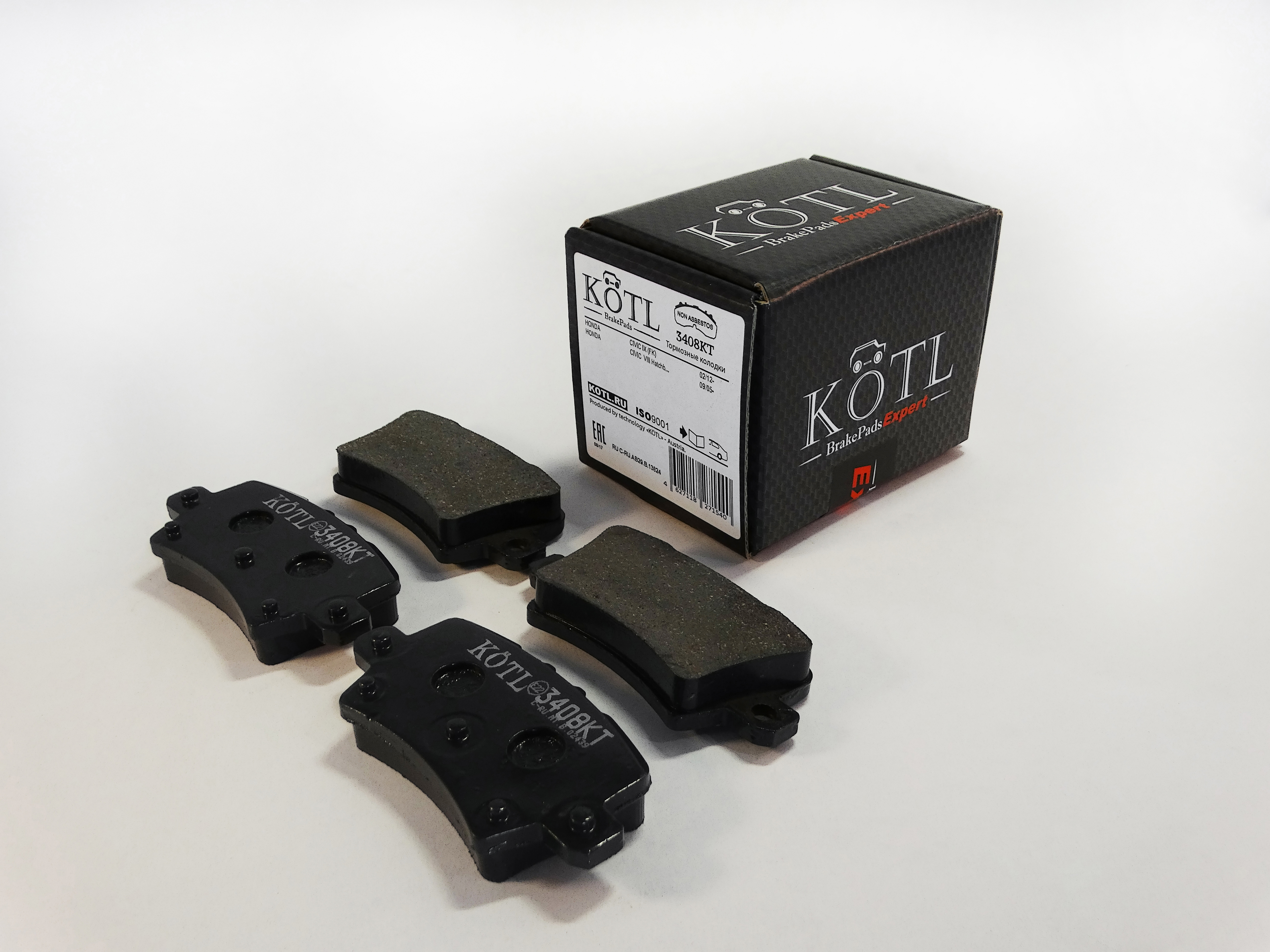 Колодки тормозные задние honda Civic хетчбек viii, IX OEM 43022smge03 - KoTL 3408KT