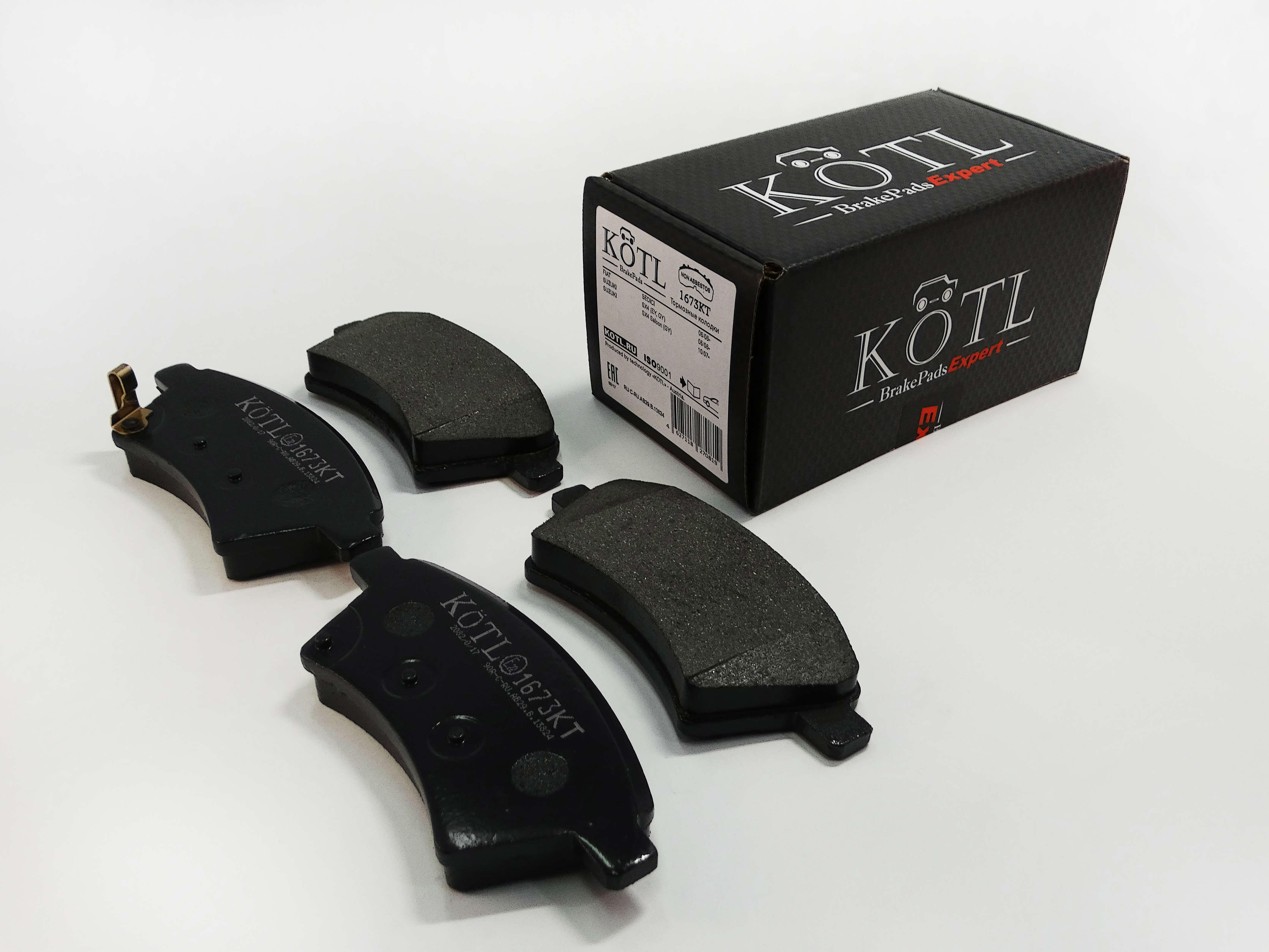 Колодки тормозные передние suzuki sx4, fiat Sedici OEM 5581079j1, мех.датчик | перед | - KoTL 1673KT
