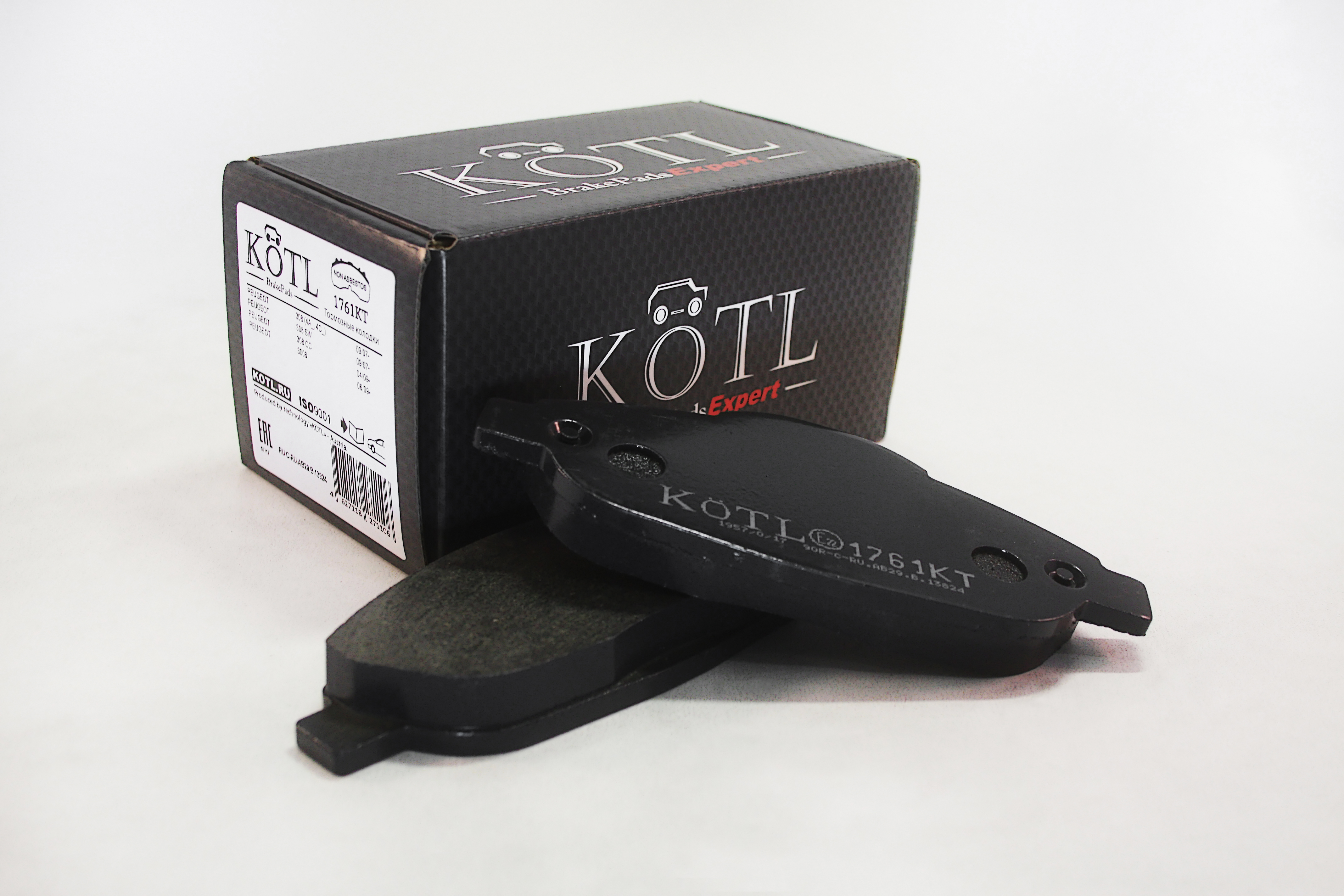 Колодки тормозные передние peugeot 308, 3008, OEM 1613259380 | перед | - KoTL 1761KT