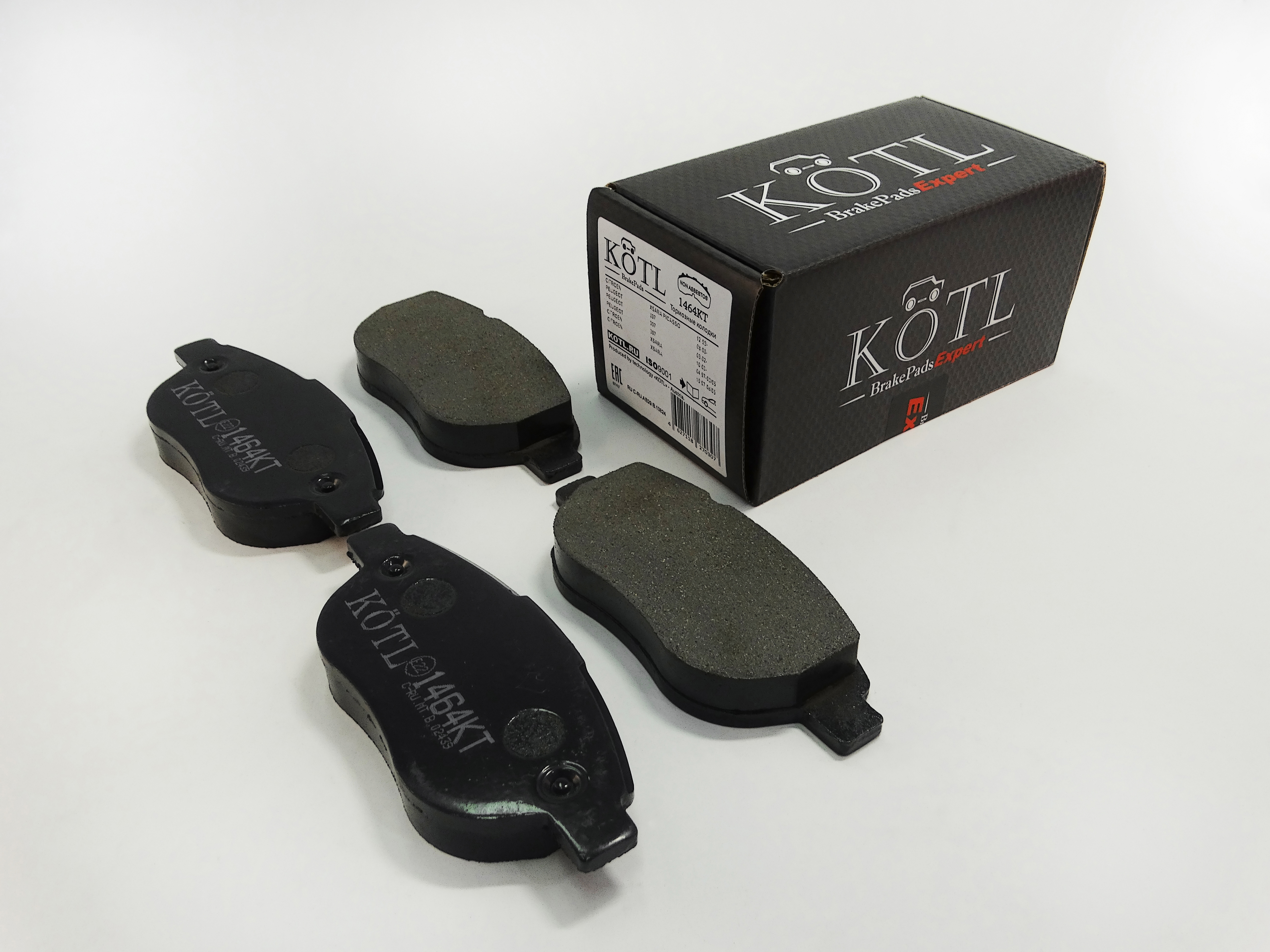 Колодки тормозные передние citroen C3, C4, X-Sara, 206, 207, 307, 4008, OEM 425331 | перед | - KoTL 1464KT