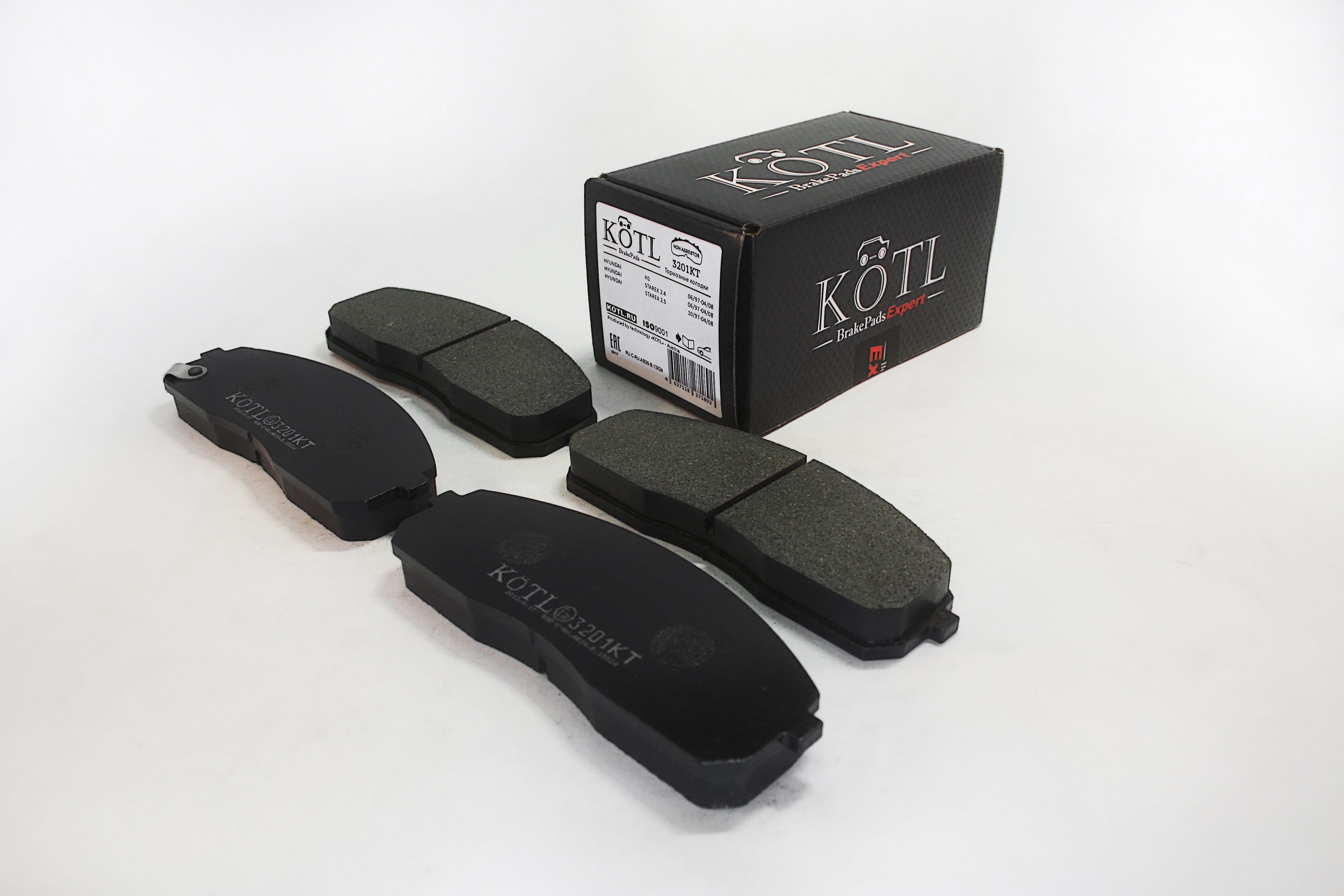 Колодки тормозные передние hyundai Porter, h100, h-1, Starex, OEM 581014fa10, мех.датчик - KoTL 3201KT