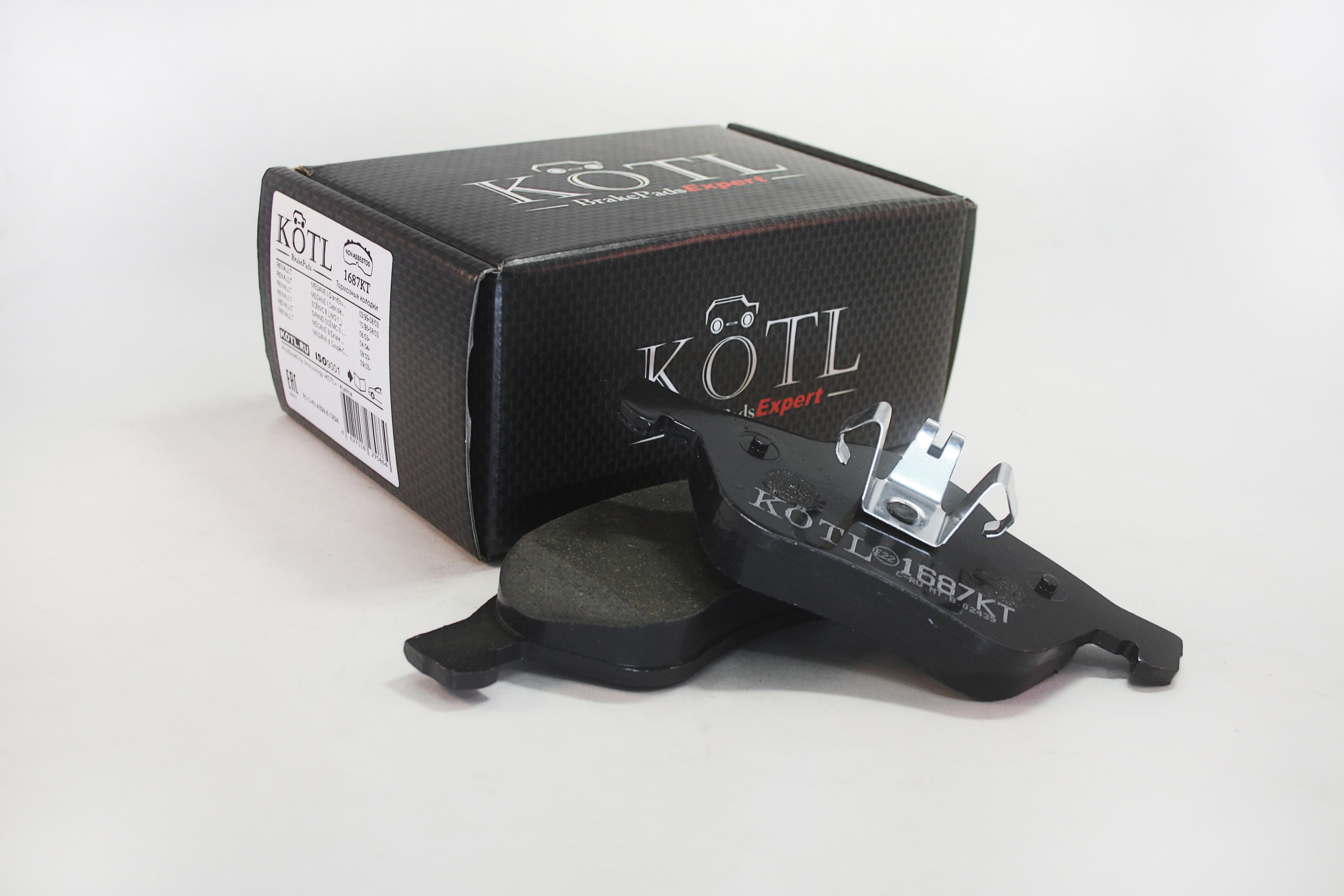 Колодки тормозные передние renault Clio iii, ford S-Max. volvo V70 II, OEM 410601237r | перед | - KoTL 1687KT