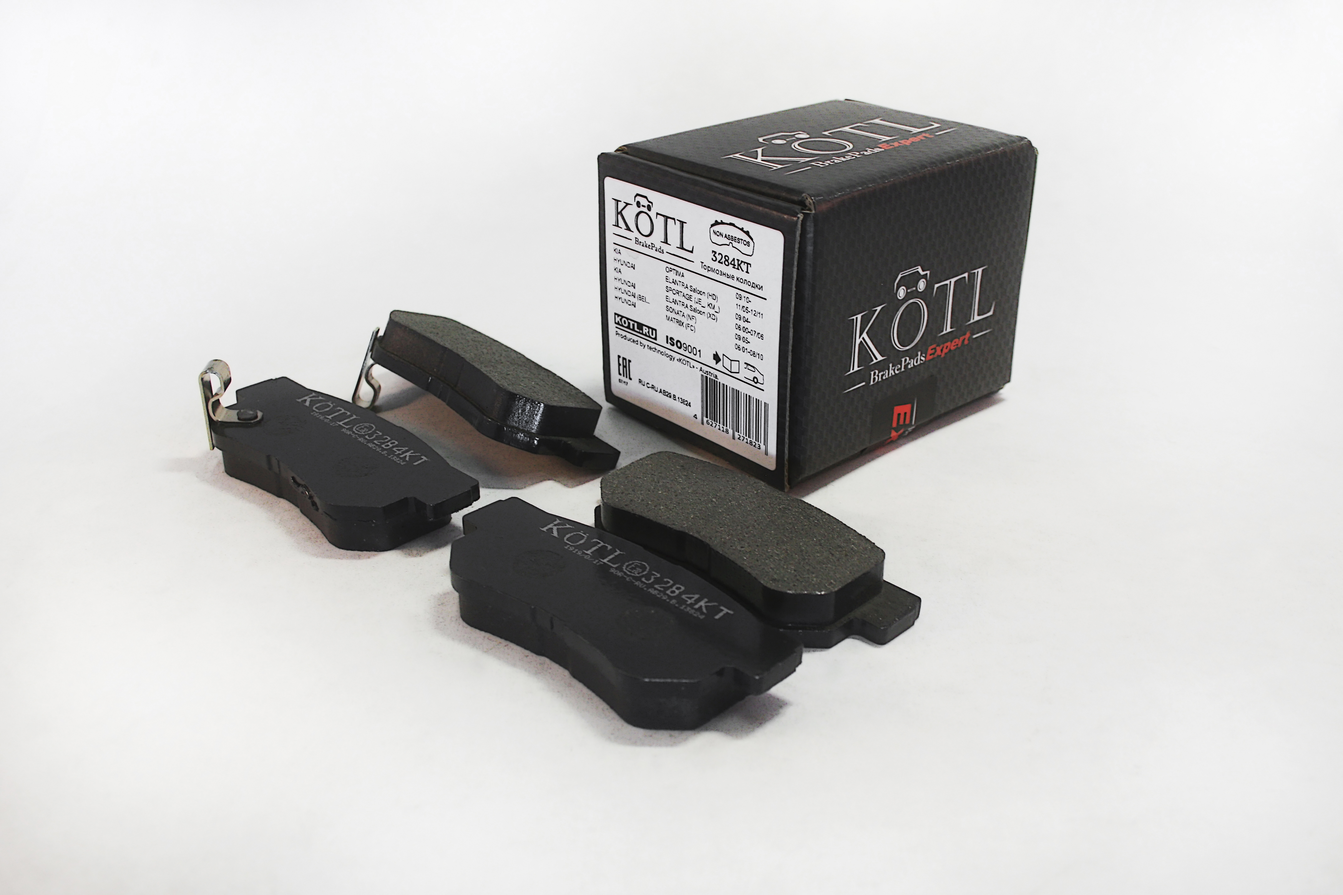 Колодки тормозные задние hyundai Getz, Santa Fe, KIA Sportage, OEM 5830217a00 мех.датчик | перед | - KoTL 3284KT