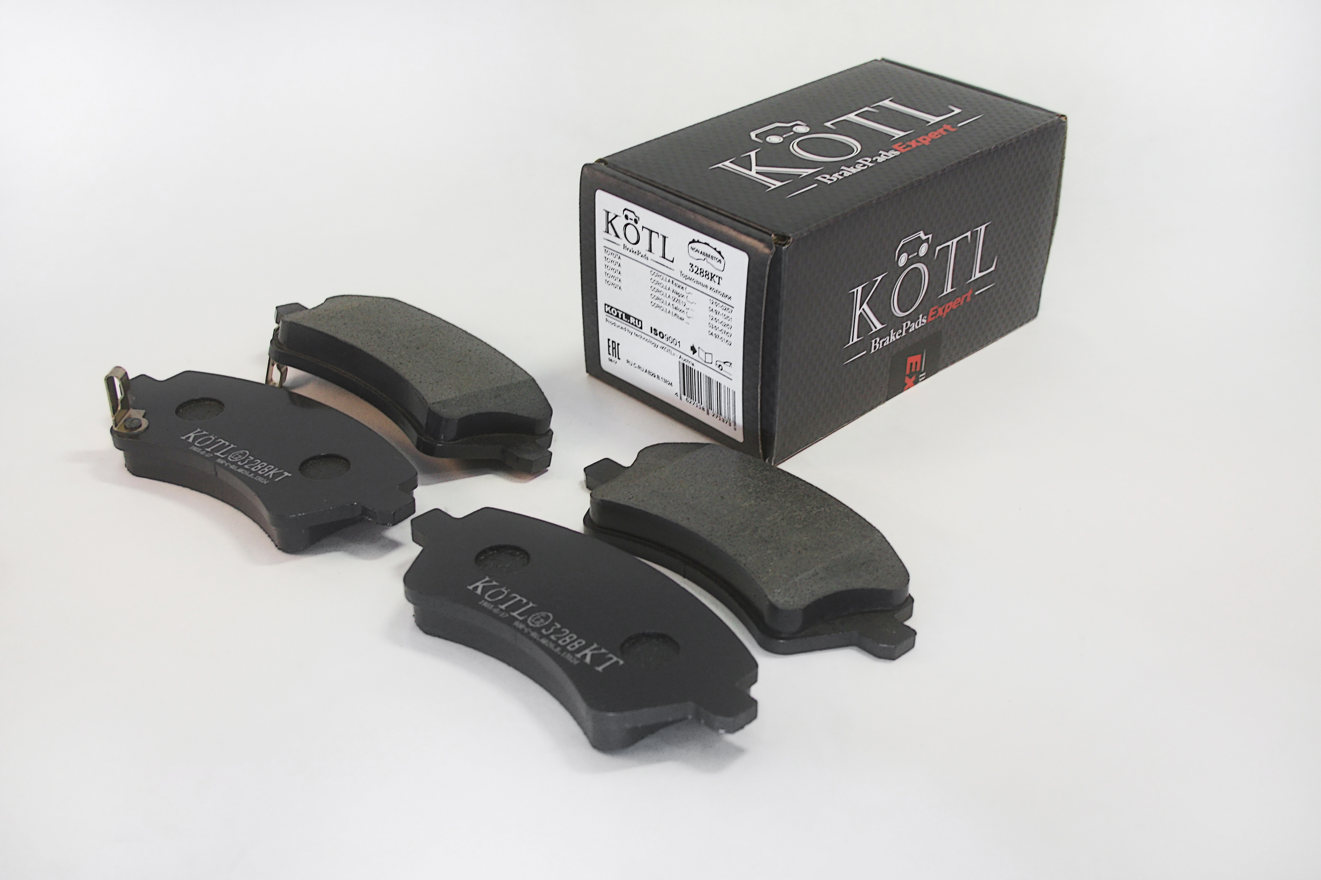 Колодки тормозные передние toyota Corolla (zze12,nde12) 1.4/1.6/1.8 OEM 04465-02061 | перед | - KoTL 3288KT