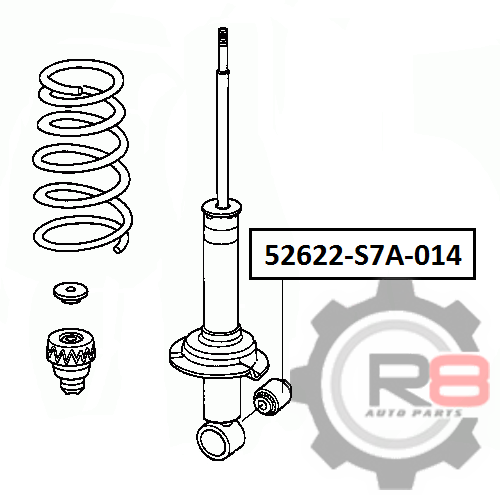 Сайлентблок 52622-s7a-014* R8 | зад | - R8 R8-52622-S7A-014