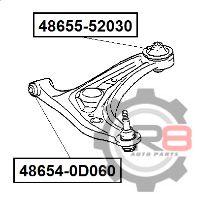 Сайлентблок 48655-52030* R8 - R8 R8-48655-52030