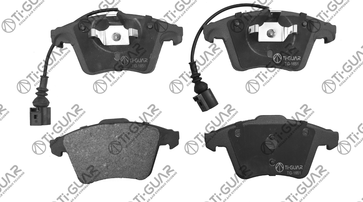 Колодки тормозные дисковые - Ti-Guar TG-1651