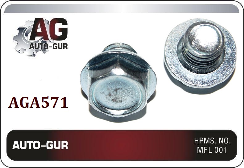 Пробка сливная 10х1,5 Toyota 9034110011 / Suzuki / Mitsubishi - Auto-GUR AGA571
