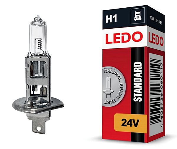 Лампа Н1 ledo Standard 24V 70W - LEDO 13258LSC1