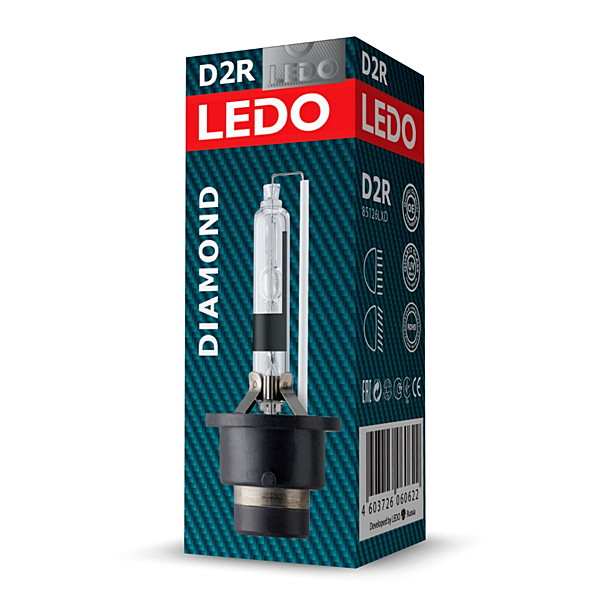 Лампа D2R 5000к ledo Diamond - LEDO 85126LXD