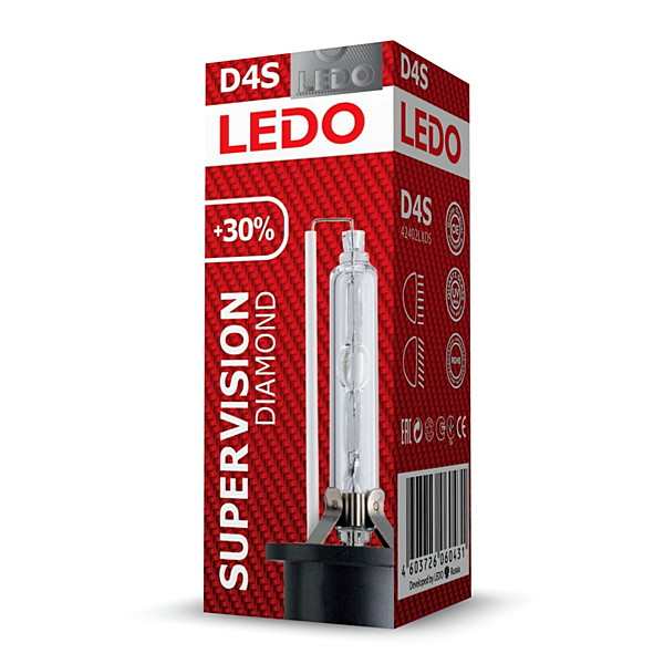 Лампа D4S 5000k ledo Diamond SuperVision +30% - LEDO 42402LXDS