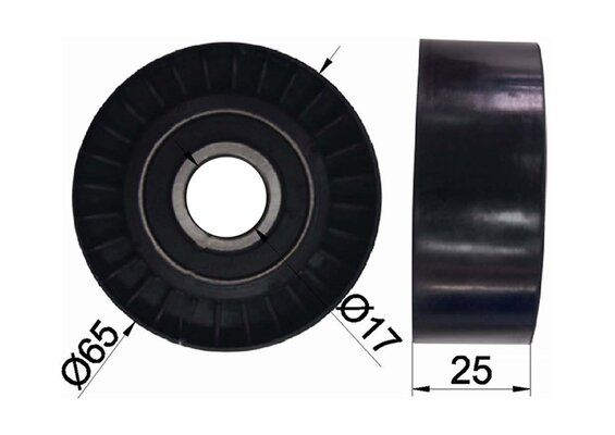 Ролик ремня приводного VAG bag/blf/blp/caxa/caxc/cmsa/bts/bln - Miles AG03096